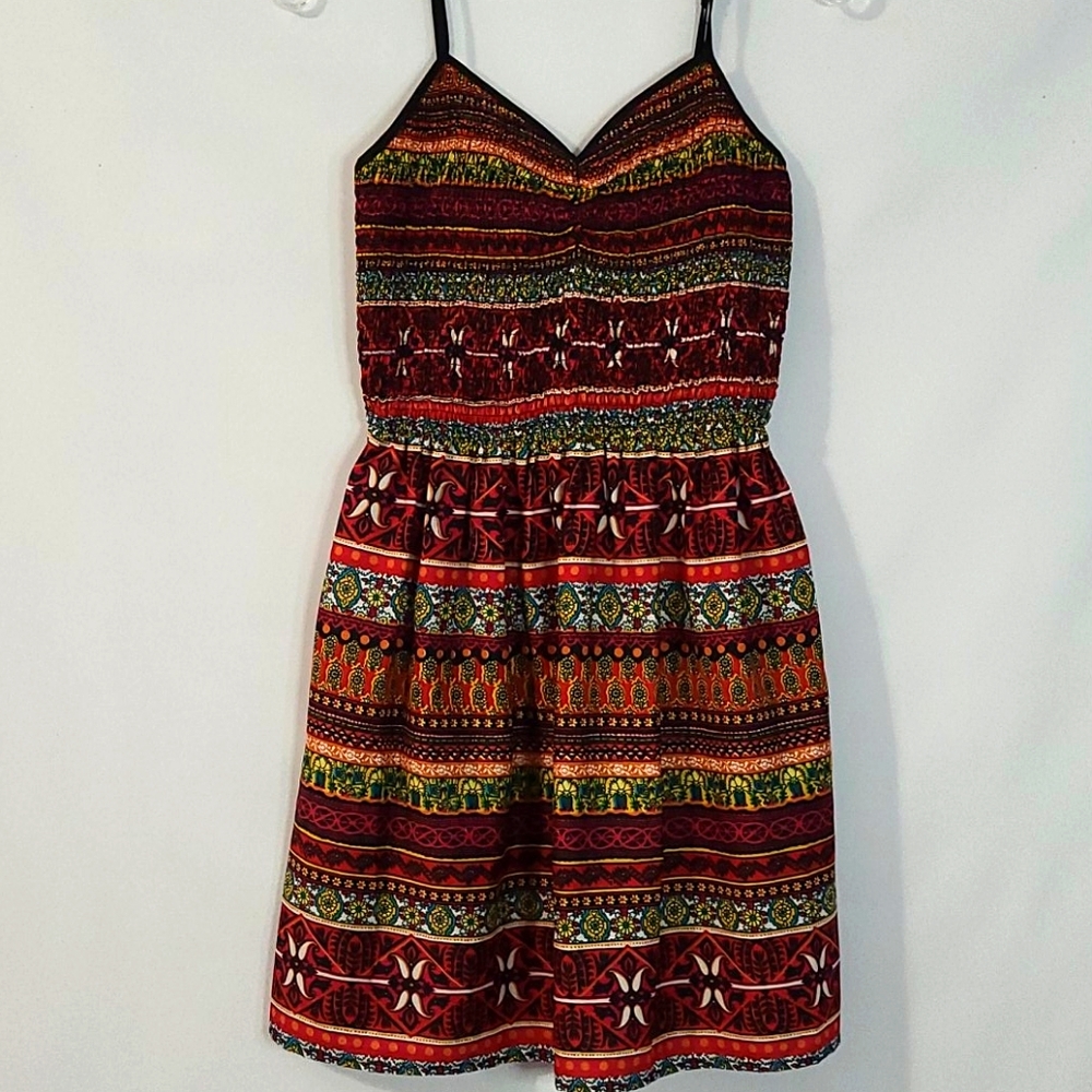 Band of Gypsies Smocked Boho Chic Sundress…